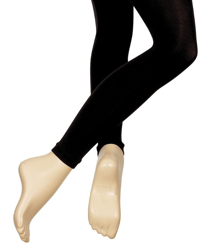 Capezio Ultra Soft Footless Tights 1817 - Black and Pink Dance