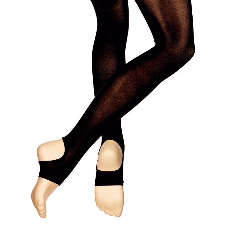 Capezio Dance Tights Ladies Adult Hold & Stretch Footed Black