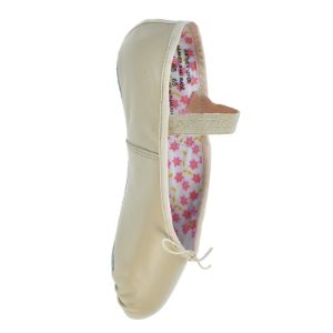 Capezio® 205 Pink Leather Daisy Ballet Shoe, Full Sole 