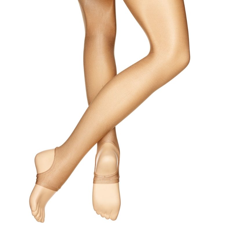 Silky Stirrup Shimmer Tights - Next Day Delivery - Dancing in the