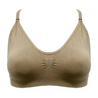 Silky Seamless Clear Back Bra Top with Removable Padding