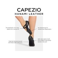 Capezio® 2038 Mens Hanami Stretch Leather Ballet Shoe, Split Sole