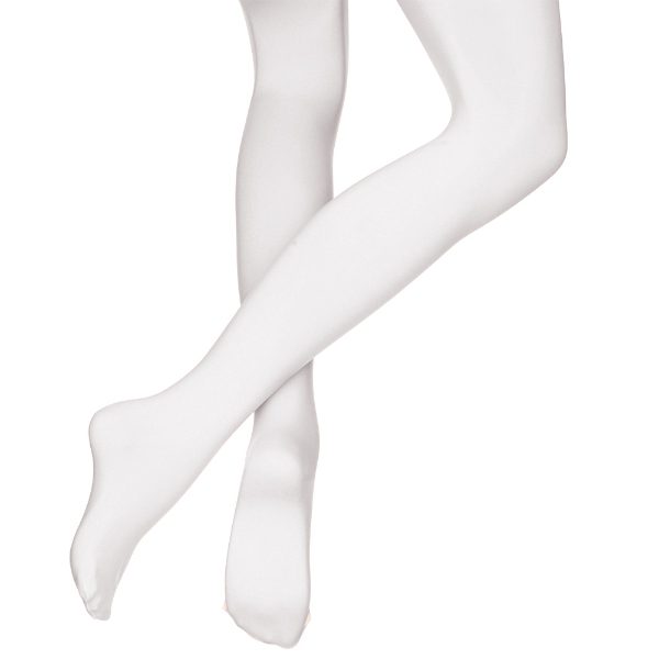 Zando White Tights for Girls Women Tights Elastic Control Top Pantyhose  High Waist Footed Panty Hose Basic Footed Leggings White 