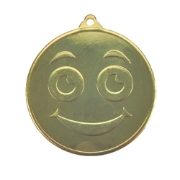 Gold Smily Face Medal