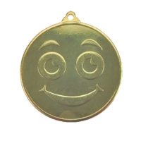 Gold Smily Face Medal